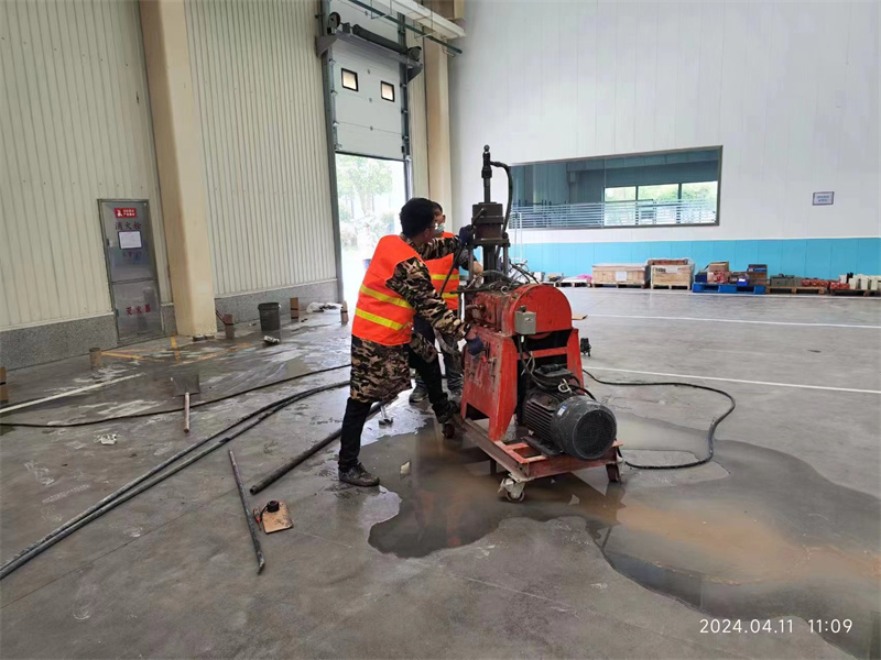 双牌厂房地面下沉塌陷注浆加固施工